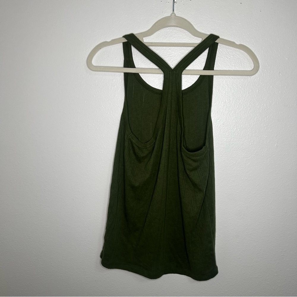 Aerie Green tank top for layering - Picture 3 of 6